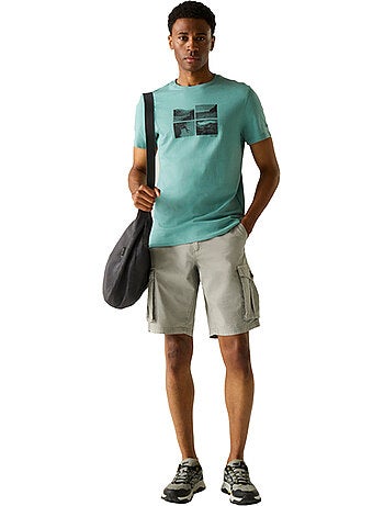 Regatta - Camiseta Breezed Diseño Detalle cuadrado para Hombre