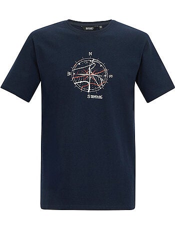 Regatta - Camiseta Cline IX Diseño Brújula para Hombre
