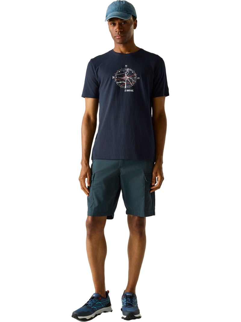 Regatta - Camiseta Cline IX Diseño Brújula para Hombre Azul marino - Kiabi