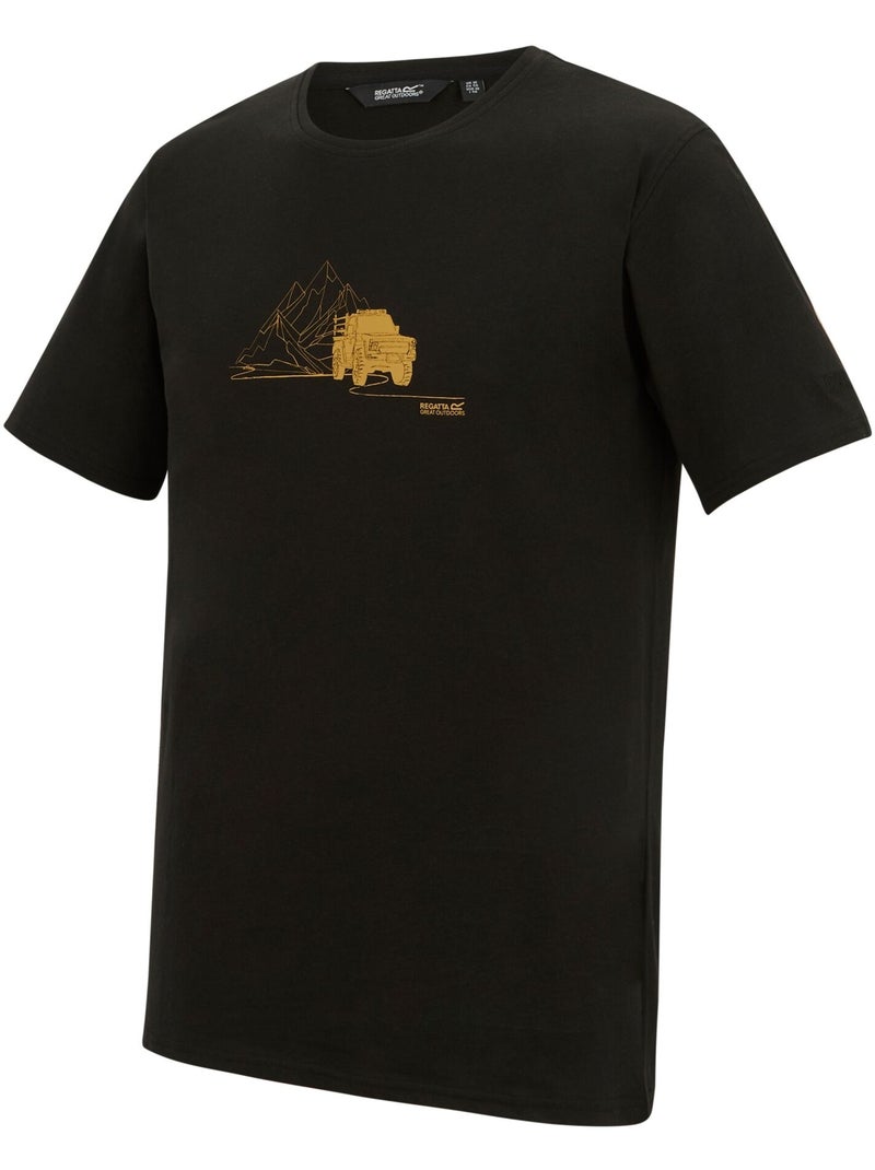 Regatta - Camiseta Cline IX Diseño Jeep del desierto para Hombre Negro - Kiabi