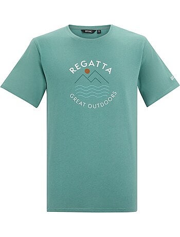Regatta - Camiseta Cline IX Diseño Líneas Onduladas para Hombre