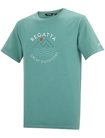 Regatta - Camiseta Cline IX Diseño Líneas Onduladas para Hombre