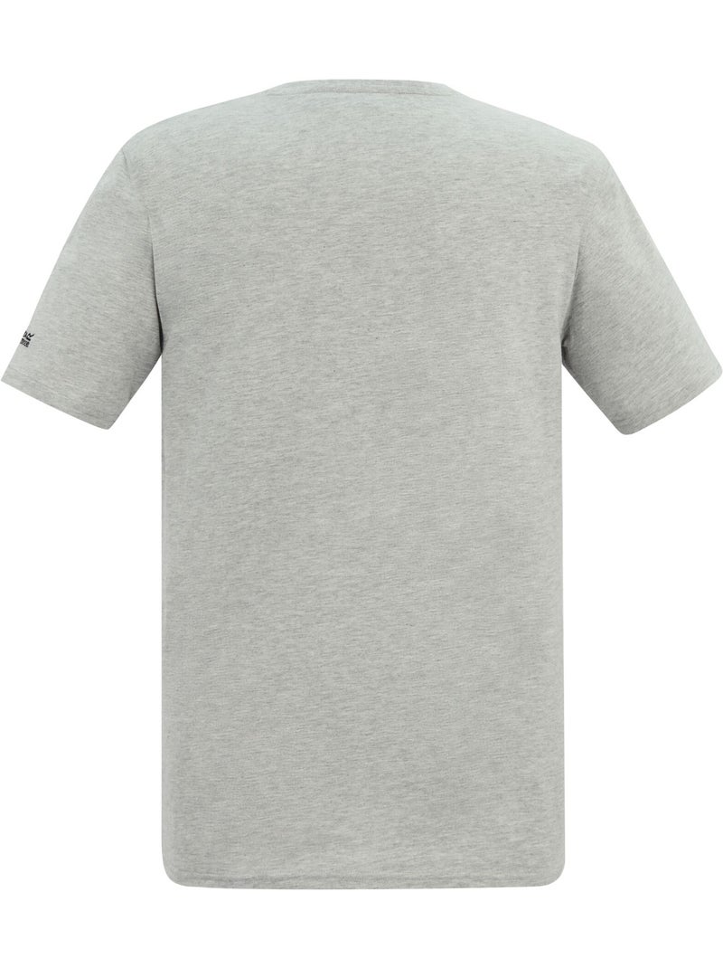 Regatta - Camiseta Cline IX Diseño Palmera de Playa para Hombre Gris jaspeado - Kiabi