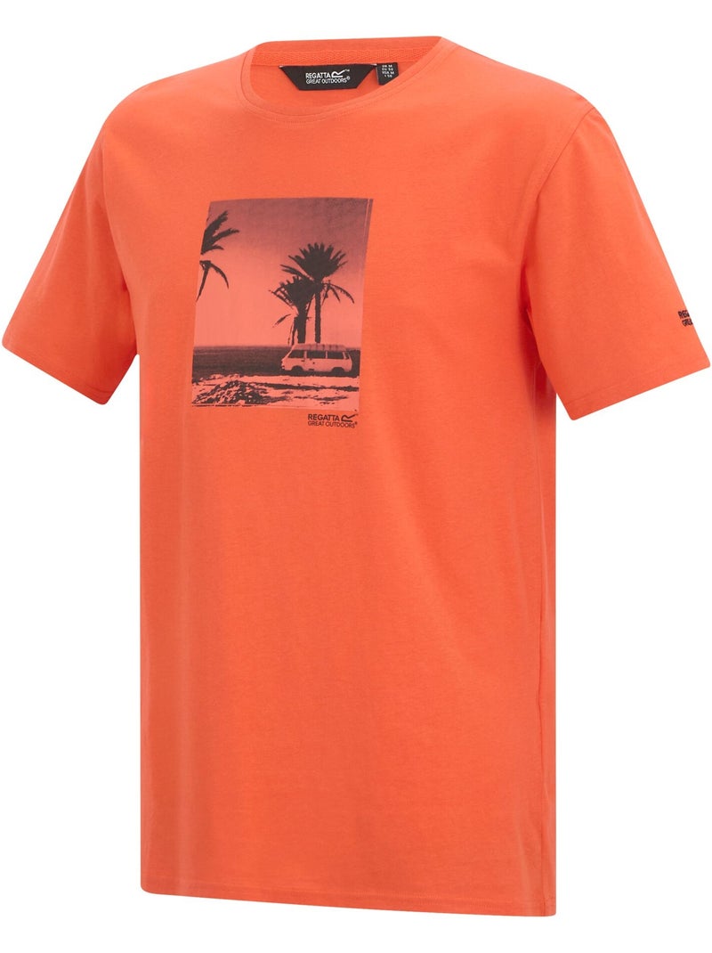 Regatta - Camiseta Cline IX Diseño Playa para Hombre Naranja - Kiabi