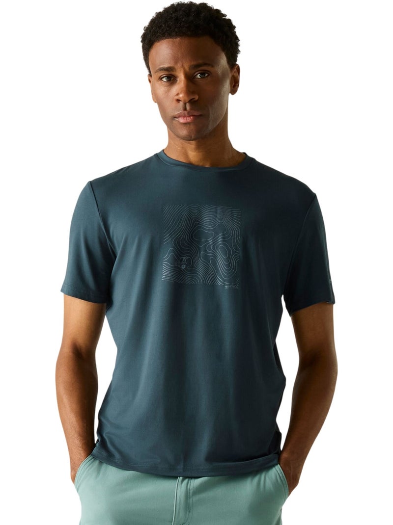 Regatta - Camiseta Fingal Diseño Atardecer de Elástico para Hombre Azul noche - Kiabi