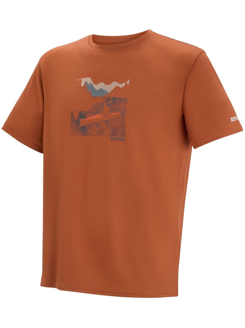 Regatta - Camiseta Fingal Diseño Barco para Hombre Rojo ladrillo - Kiabi
