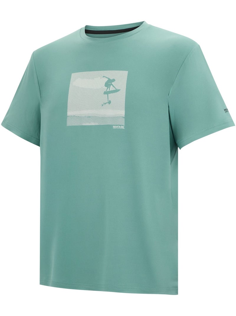 Regatta - Camiseta Fingal Diseño Hidroala para Hombre Azul claro - Kiabi