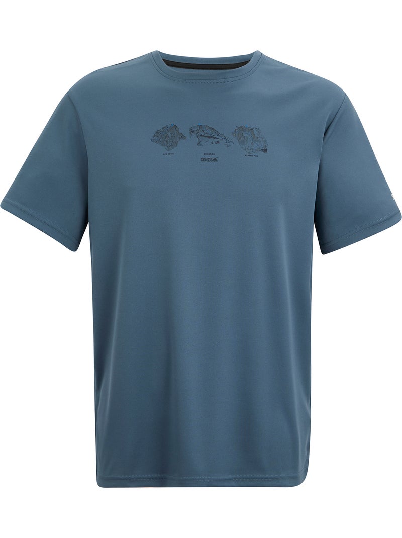 Regatta - Camiseta Fingal Diseño Ilustración para Hombre Azul - Kiabi