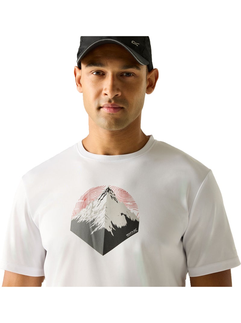 Regatta - Camiseta Fingal Diseño Montaña para Hombre Blanco - Kiabi