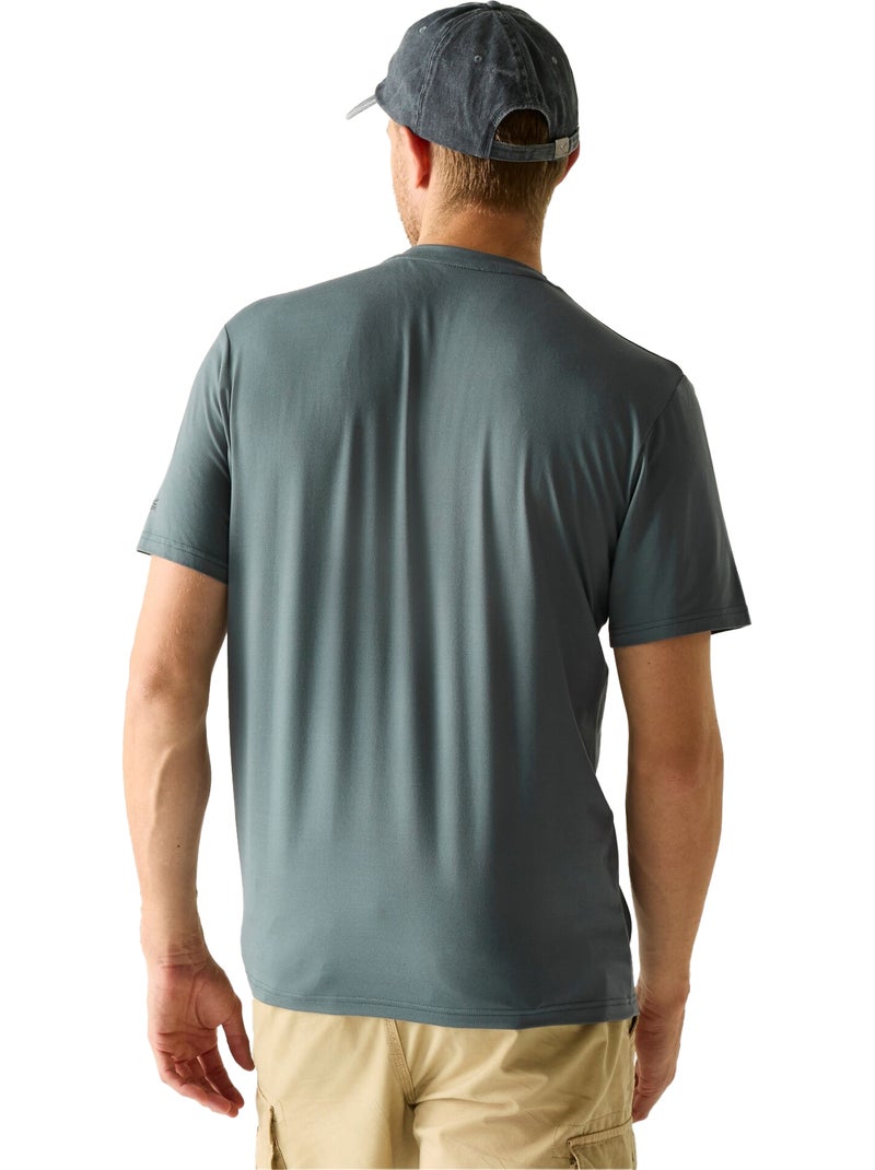 Regatta - Camiseta Fingal Diseño Montañismo para Hombre Gris oscuro - Kiabi