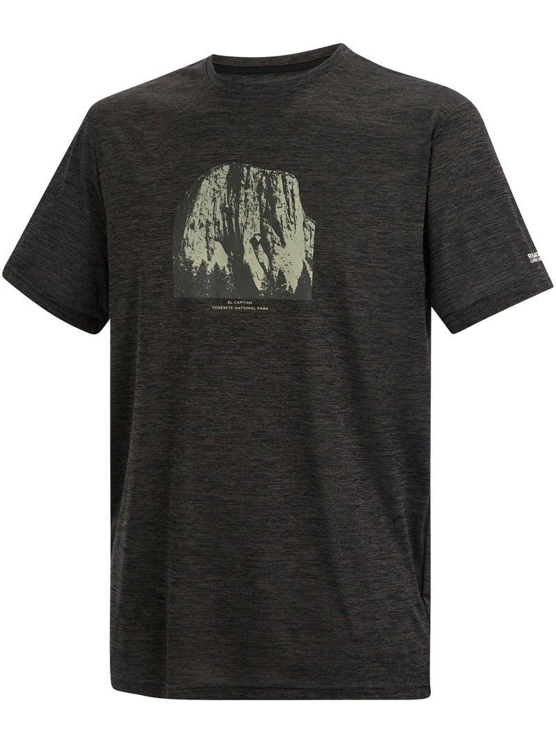 Regatta - Camiseta Fingal Diseño Piedra para Hombre Negro ébano - Kiabi
