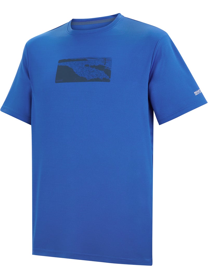 Regatta - Camiseta Fingal Diseño Río para Hombre Azul Negro - Kiabi