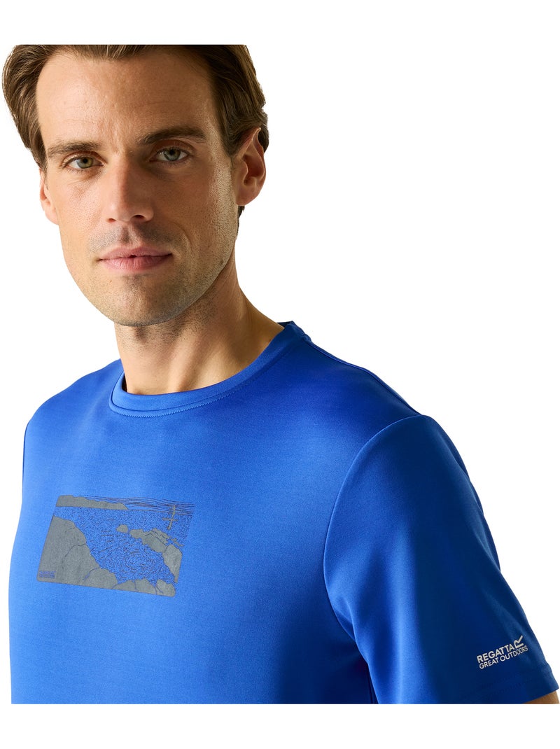 Regatta - Camiseta Fingal Diseño Río para Hombre Azul Negro - Kiabi