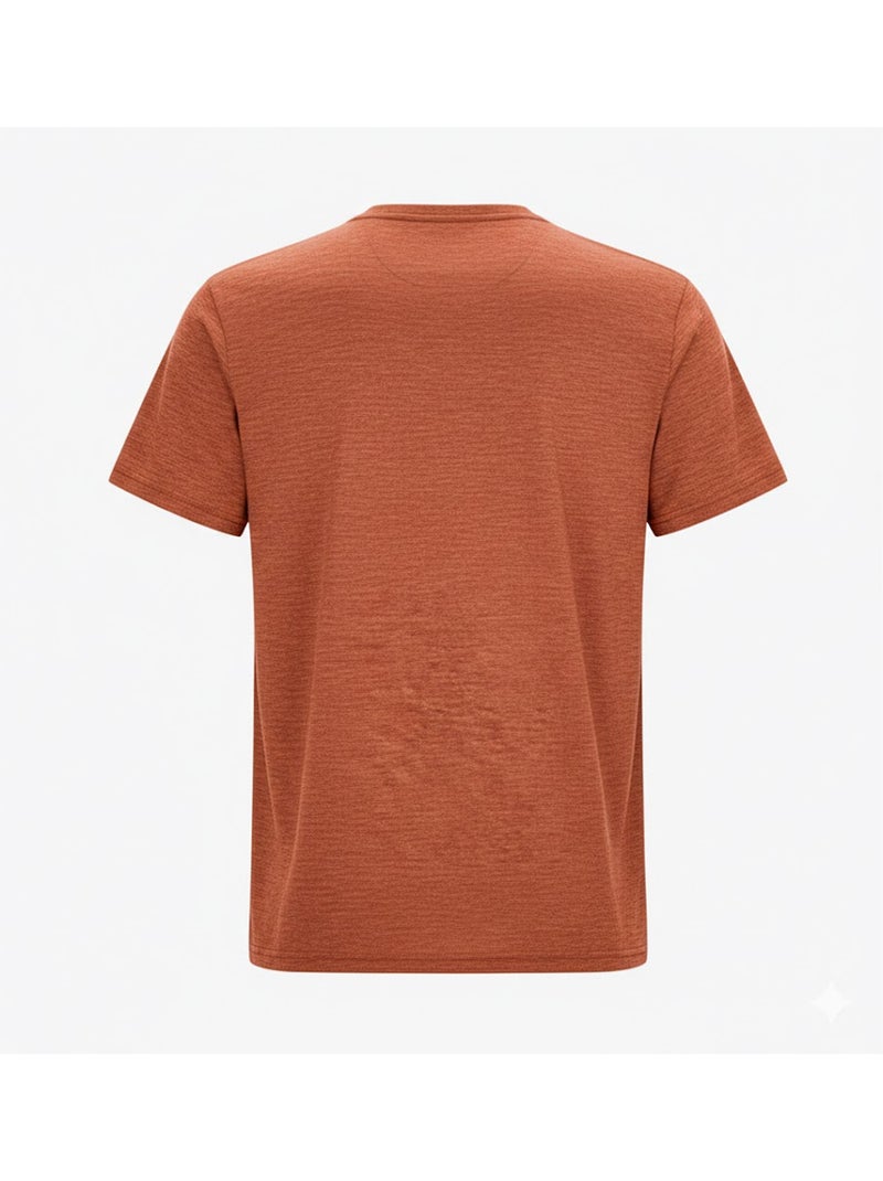 Regatta - Camiseta Fingal Edition Diseño Jaspeada para Hombre Rojo ladrillo - Kiabi