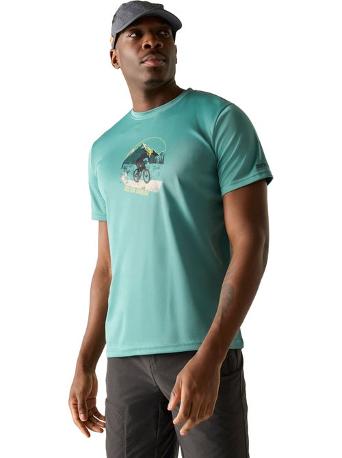 Regatta - Camiseta Fingal Slogan Diseño Bicicleta de Montaña para Hombre - Kiabi Regatta - Camiseta Fingal Slogan Diseño Bicicleta de Montaña para Hombre - Kiabi