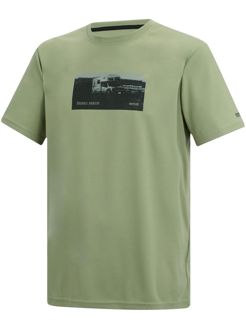 Regatta - Camiseta Fingal Slogan Diseño Camión para Hombre Verde pastel - Kiabi