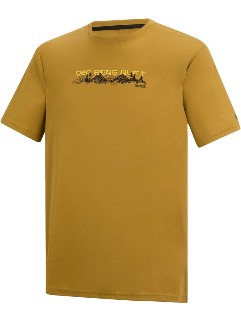 Regatta - Camiseta Fingal Slogan Diseño Montaña para Hombre Marrón - Kiabi