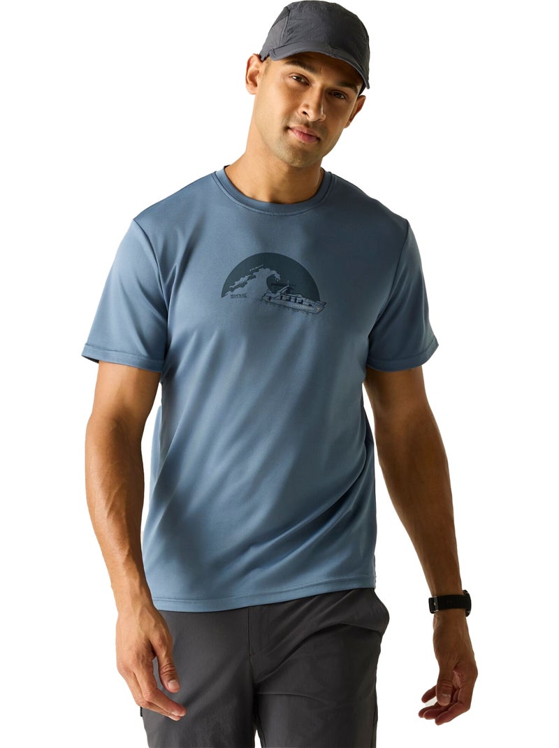 Regatta - Camiseta Fingal Slogan para Hombre Azul - Kiabi