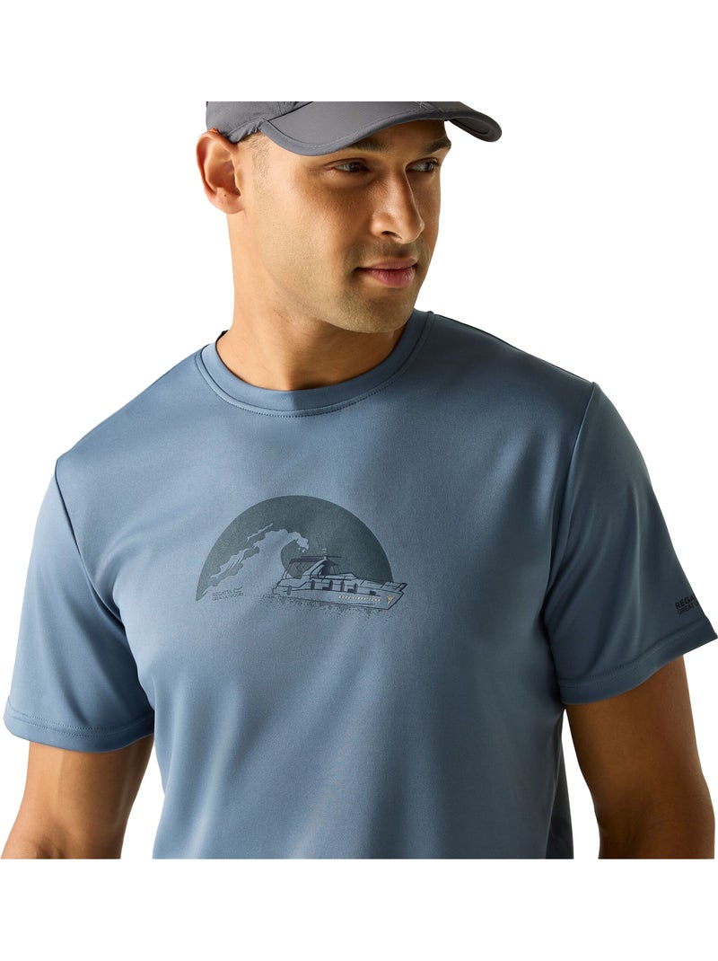 Regatta - Camiseta Fingal Slogan para Hombre Azul pizarra - Kiabi