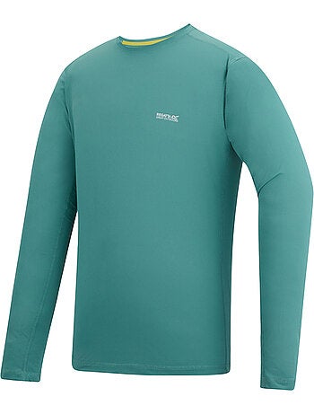Regatta - Camiseta Mindo Diseño Logotipo de Manga Larga para Hombre