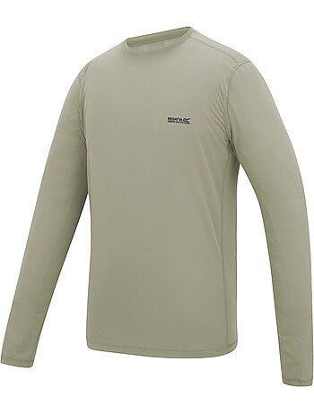 Regatta - Camiseta Mindo Diseño Logotipo de Manga Larga para Hombre