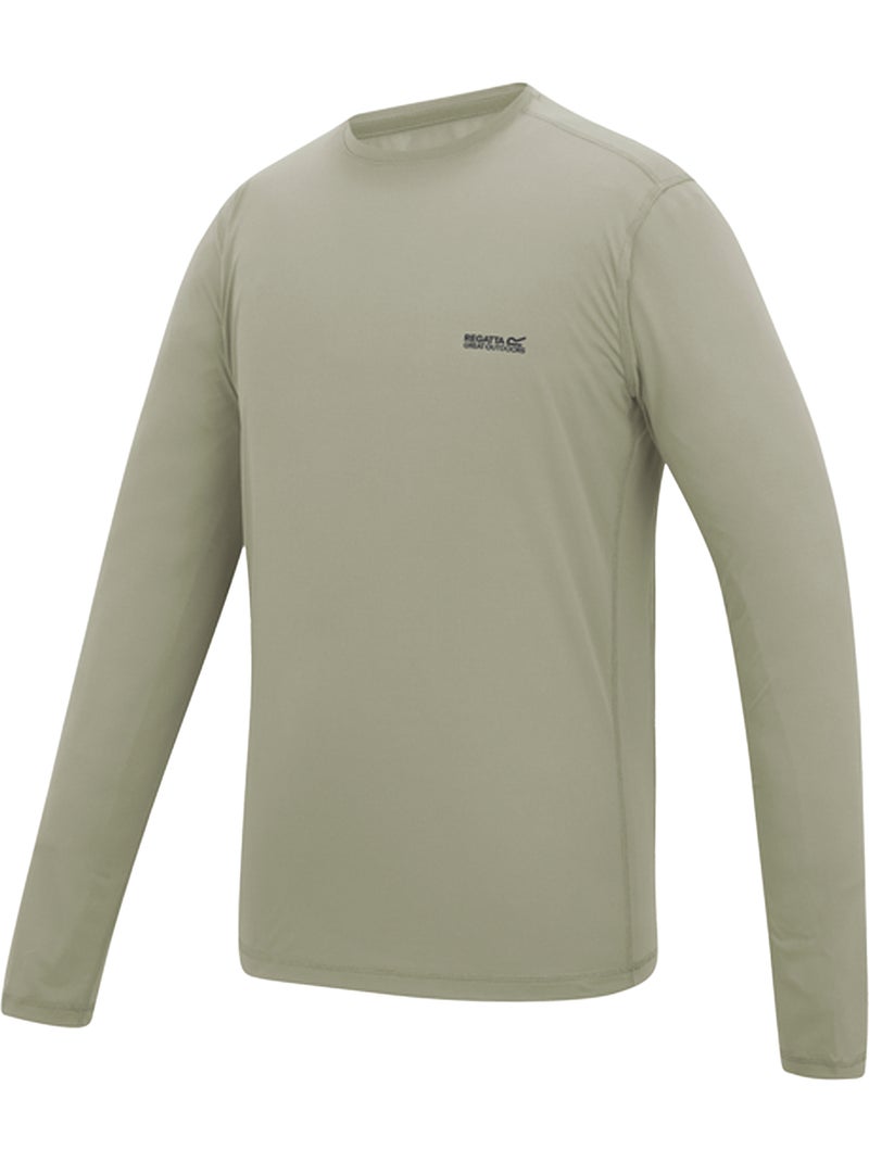 Regatta - Camiseta Mindo Diseño Logotipo de Manga Larga para Hombre Blanco nacarado - Kiabi