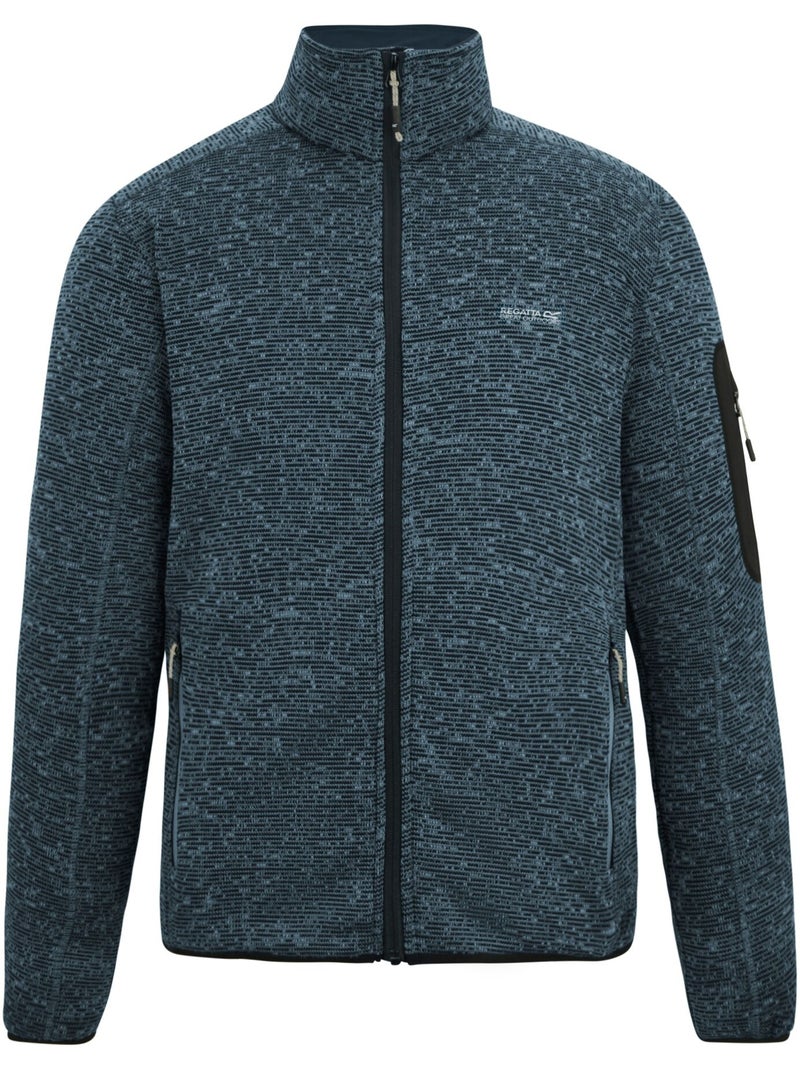 Regatta - Forro Polar Newhill de Jaspeada para Hombre Azul pizarra - Kiabi