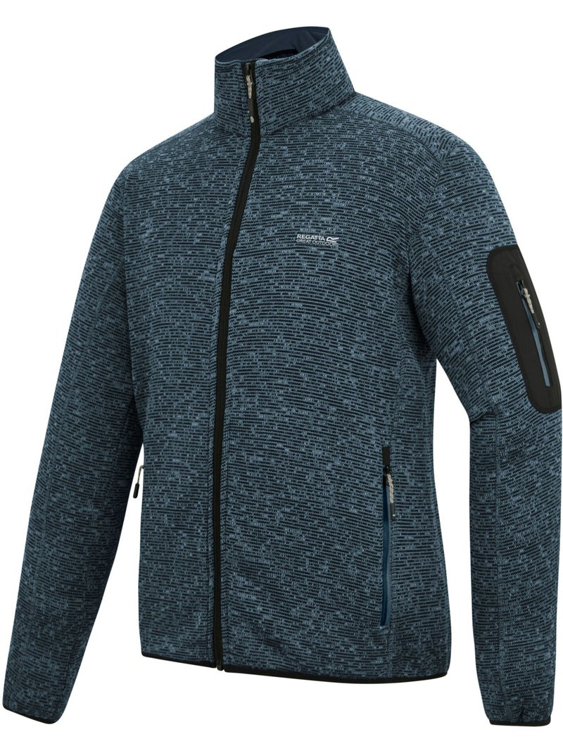 Regatta - Forro Polar Newhill de Jaspeada para Hombre Azul pizarra - Kiabi