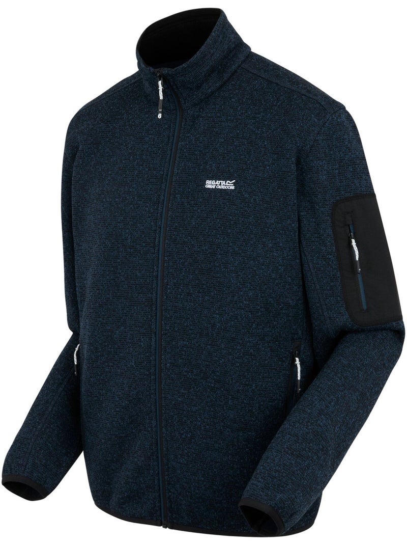 Regatta - Forro Polar Newhill de Jaspeada para Hombre Azul ultramar - Kiabi