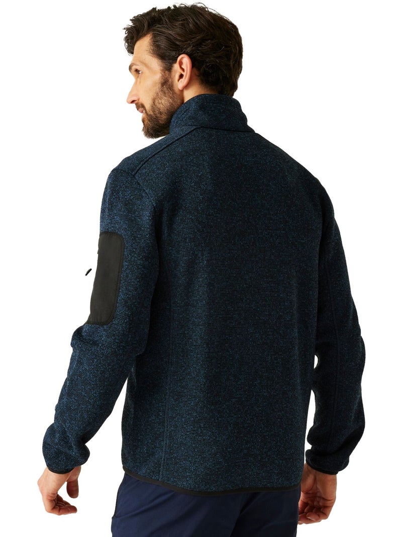 Regatta - Forro Polar Newhill de Jaspeada para Hombre Azul ultramar - Kiabi