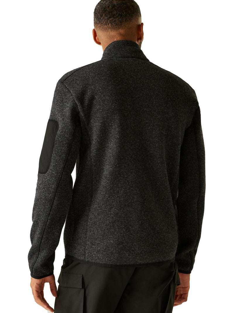 Regatta - Forro Polar Newhill de Jaspeada para Hombre Negro Dorado - Kiabi