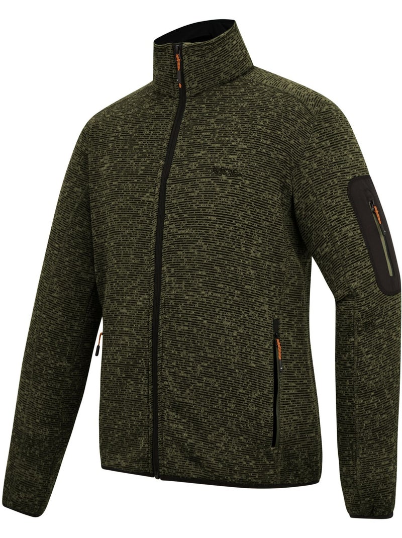 Regatta - Forro Polar Newhill de Jaspeada para Hombre Verde caqui - Kiabi