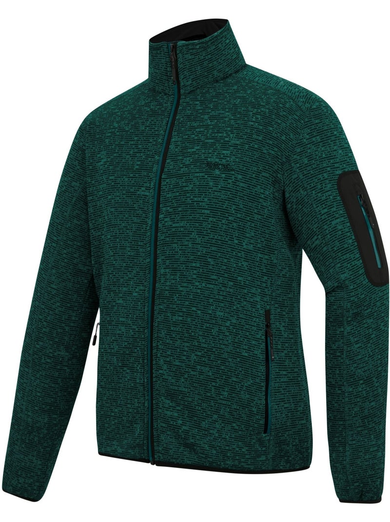 Regatta - Forro Polar Newhill de Jaspeada para Hombre Verde oscuro - Kiabi