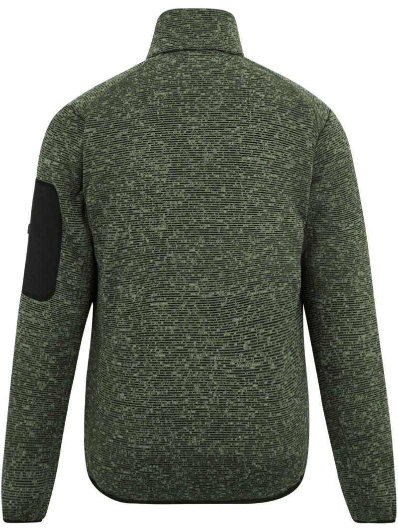 Regatta - Forro Polar Newhill de Jaspeada para Hombre Verde salvia - Kiabi