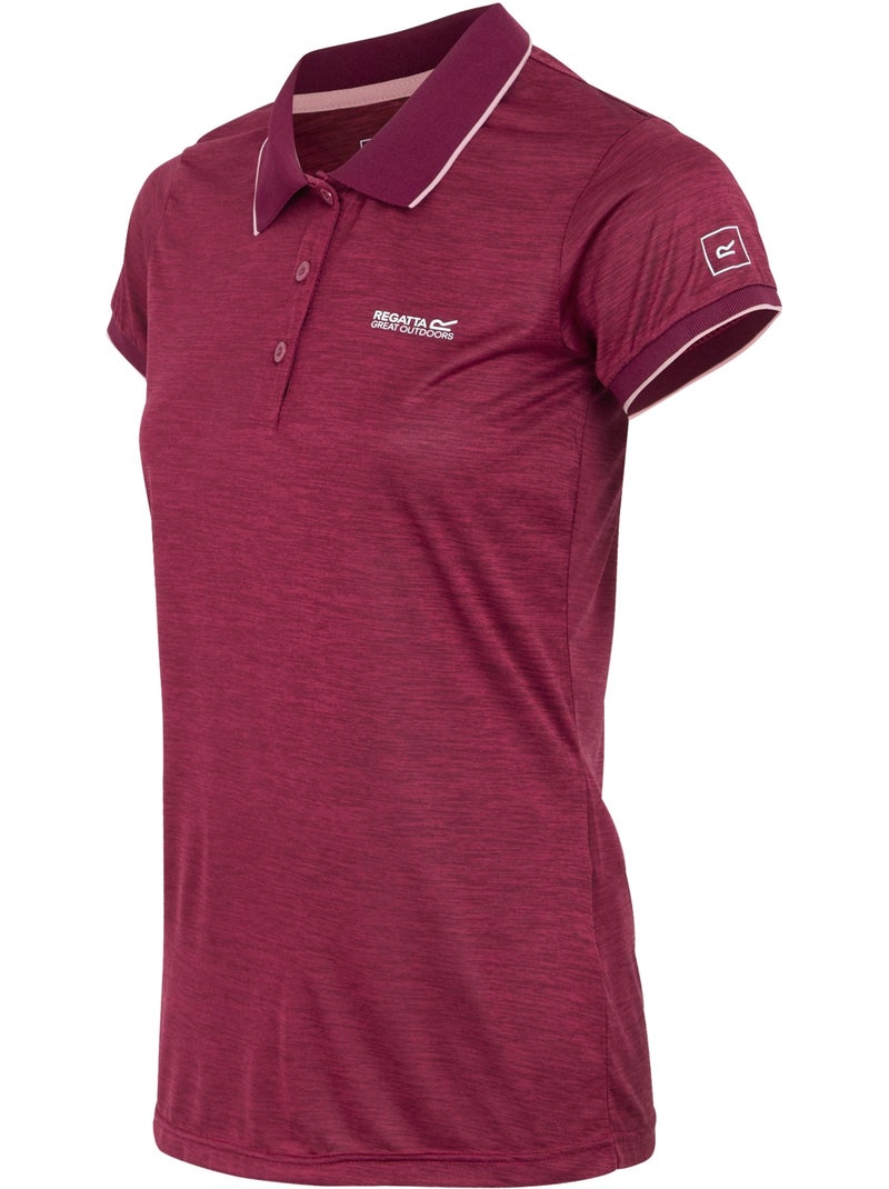 Regatta - Polo Remex II Manga Corta para Mujer Burdeos - Kiabi