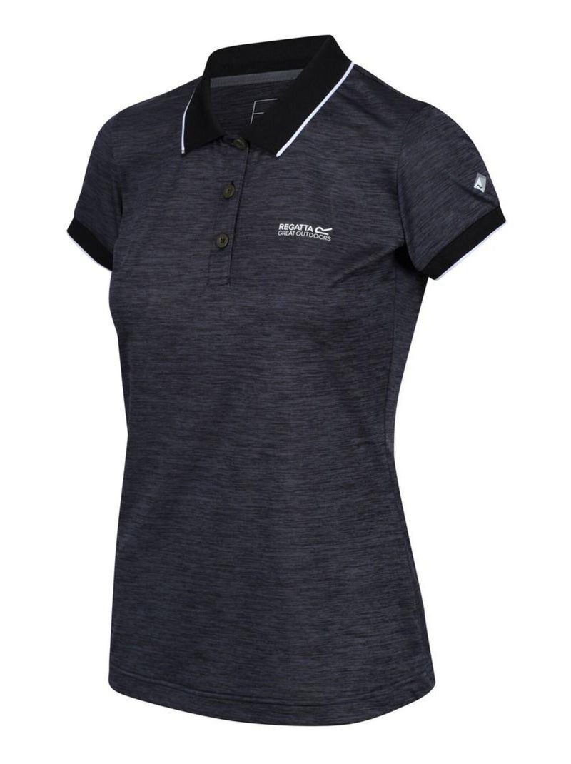 Regatta - Polo Remex II Manga Corta para Mujer Negro - Kiabi