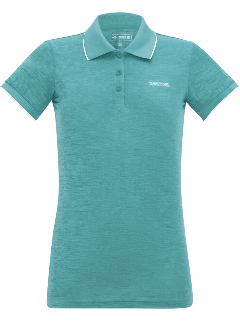 Regatta - Polo Remex II Manga Corta para Mujer Turquesa - Kiabi