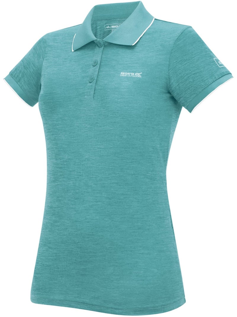 Regatta - Polo Remex II Manga Corta para Mujer Turquesa - Kiabi