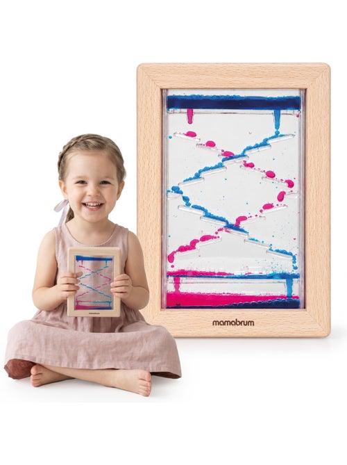 Reloj arenas sensorial madera infantil 90s gotas mamabrum - Kiabi Reloj arenas sensorial madera infantil 90s gotas mamabrum - Kiabi