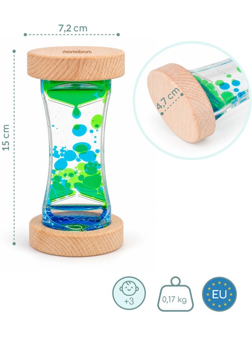 Reloj de arena sensorial madera juguete aprendizaje 30s rodillo mamabrum - Kiabi Reloj de arena sensorial madera juguete aprendizaje 30s rodillo mamabrum - Kiabi