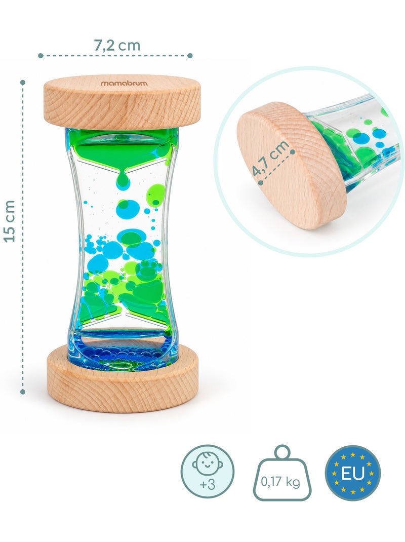 Reloj de arena sensorial madera juguete aprendizaje 30s rodillo mamabrum N/D - Kiabi