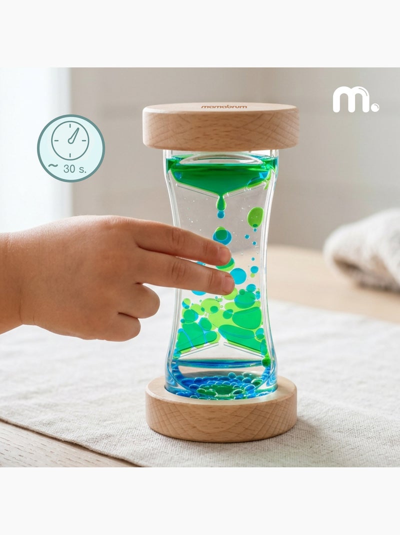Reloj de arena sensorial madera juguete aprendizaje 30s rodillo mamabrum N/D - Kiabi