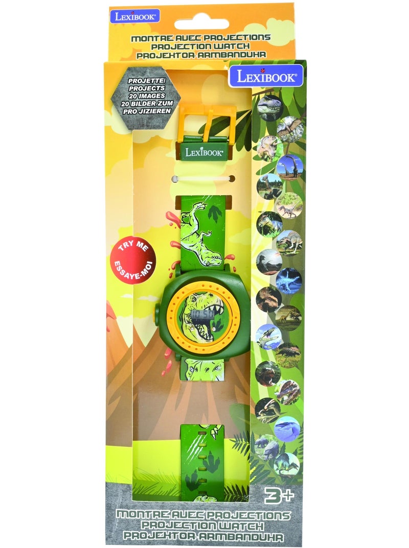 Reloj de proyecci?n digital de dinosaurios con 20 im?genes para proyectar Verde - Kiabi