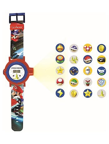 Reloj de proyecci?n digital Mario Kart con 20 im?genes para proyectar
