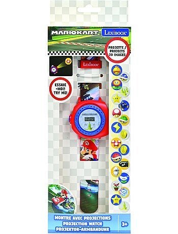Reloj de proyecci?n digital Mario Kart con 20 im?genes para proyectar