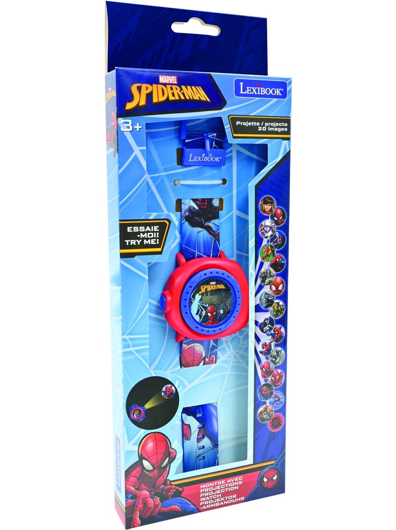 Reloj de proyecci?n digital SpiderMan con 20 im?genes para proyectar Azul - Kiabi