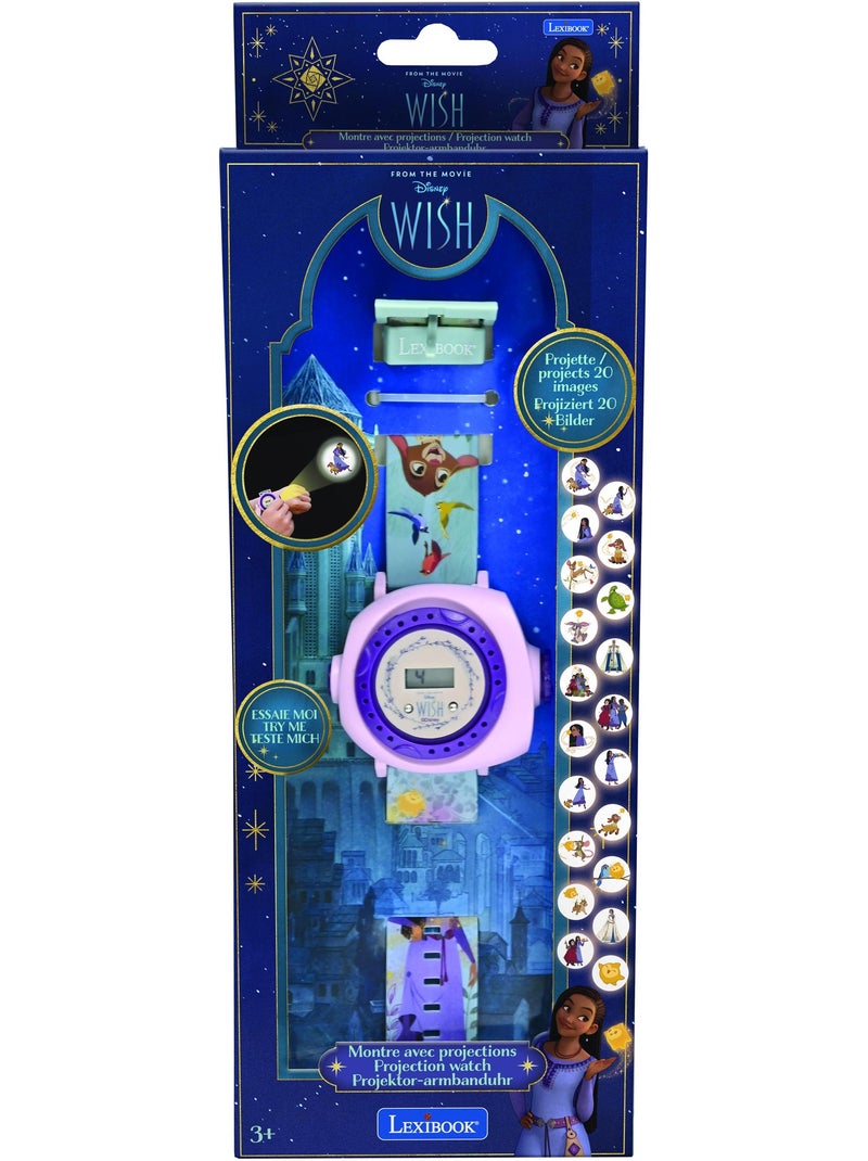 Reloj de proyecci?n digital Wish con 20 im?genes para proyectar Violeta - Kiabi