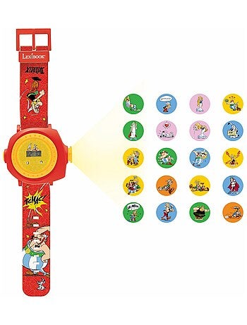 Reloj de proyección digital Astérix con 20 imágenes para proyectar