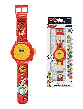 Reloj de proyección digital Astérix con 20 imágenes para proyectar