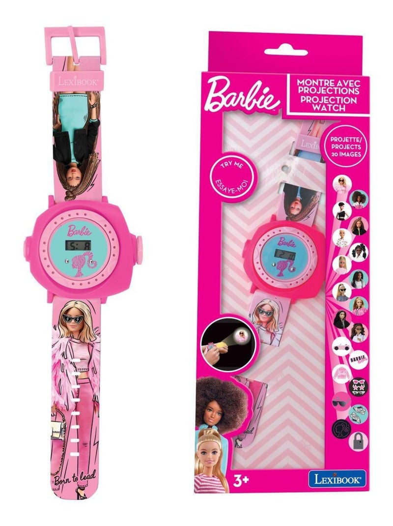 Reloj de proyección digital Barbie con 20 imágenes para proyectar Rosa - Kiabi
